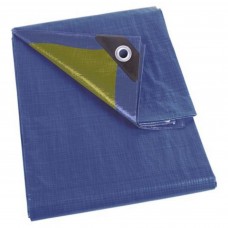 Dekzeil - Blauw/Kaki - Sterk - 3 x 4 m